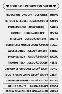 Code promo SHEIN
