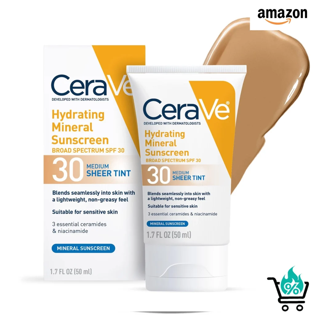CeraVe Hydrating Mineral Sunscreen SPF 30 with Sheer Tint