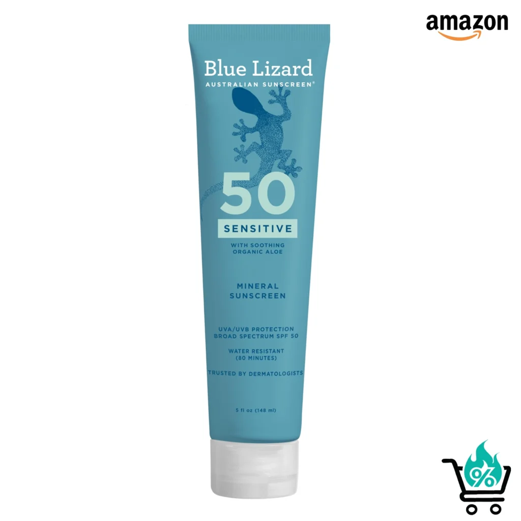 Blue Lizard Sensitive Mineral SPF 50 Sunscreen Lotion